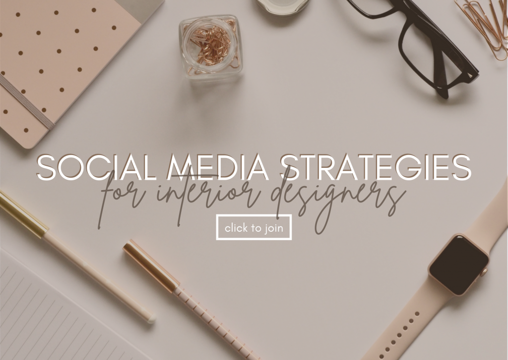 Social Media Strategies for interior designers is our Facebook group for all professionals within the interiors industry.