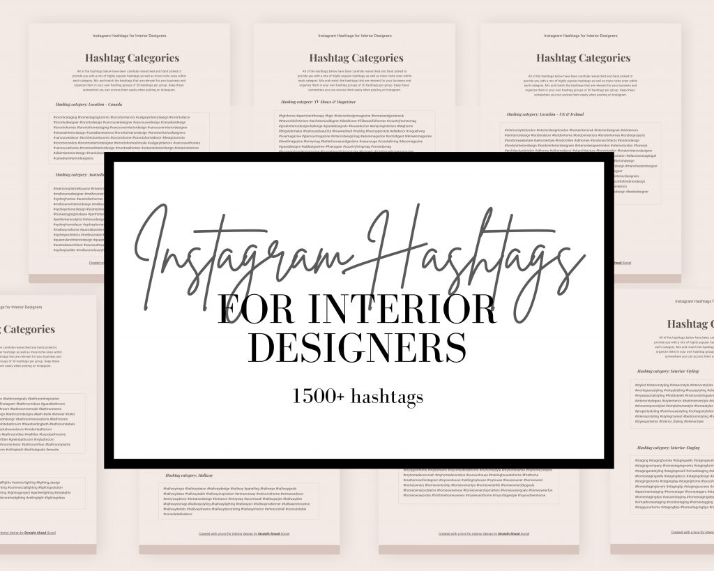 Hashtag Guide For Interior Designers