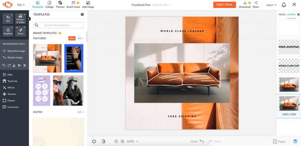 PicMonkey is a great alternative to Canva and a handy graphic design toolkit for creating home decor social media posts.