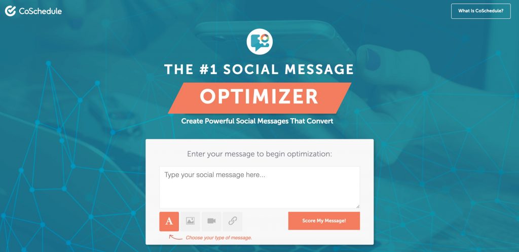 CoSchedule offers a suite of tools that are more than handy when creating content, including headline analyzer and social message optimizer that checks the tone of your captions.